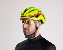 Force REX fluo-červená cyklistická přilba