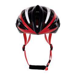Force ROAD černo-červeno-bílá cyklistická přilba