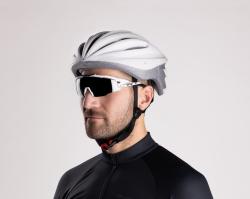 Force TERY bílo-šedá cyklistická přilba