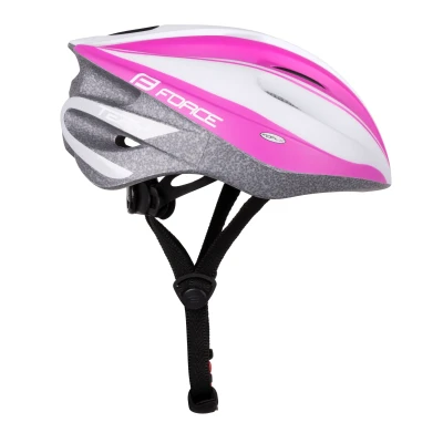 Force TERY bílo-růžová dámská cyklistická přilba