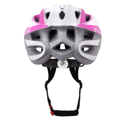 Force TERY bílo-růžová dámská cyklistická přilba