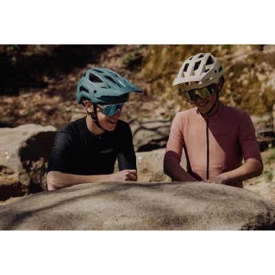 Force TRAIL MTB petrolejová cyklistická přilba