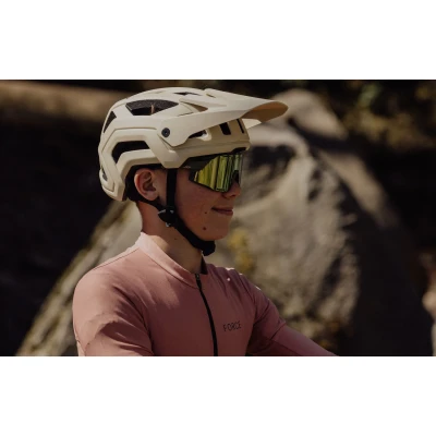 Force TRAIL MTB krémová přilba