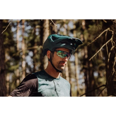 Force Přilba VENOM downhill, petrolejová