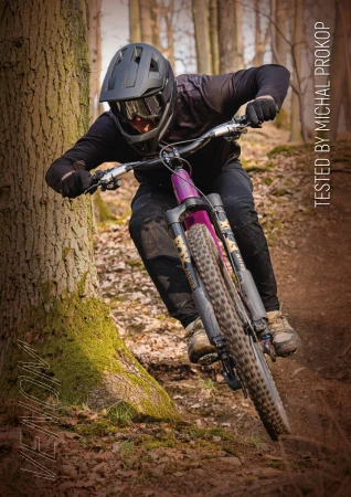 Force Přilba VENOM downhill, oranžovo-černá