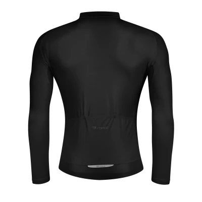 Force PURE černý pánský cyklistický dres - dlouhý rukáv POUZE M (VÝPRODEJ)