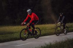 Force PURE červený pánsky cyklodres - dlhý rukáv IBA L (VÝPREDAJ)