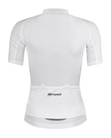 Force PURE LADY bílý dámský cyklodres - kr. rukáv POUZE XL (VÝPRODEJ)