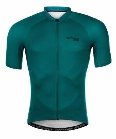 Force PURE petrolejový cyklodres - kr. rukáv + Force B21 EASY černé cyklokraťasy