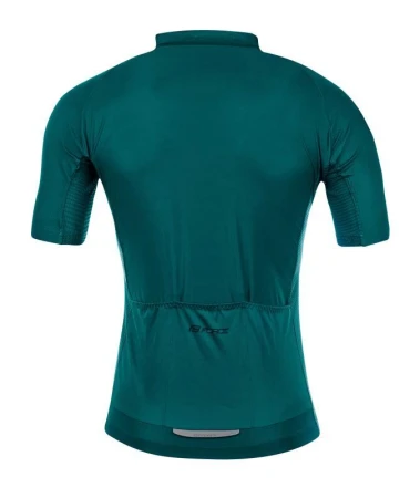 Force PURE petrolejový cyklodres - kr. rukáv + Force B21 EASY černé cyklokraťasy