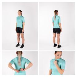 Force PURE tyrkysový dámský cyklistický dres POUZE M (VÝPRODEJ)