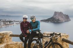 Force PURE UNI fialový cyklodres - dlouhý rukáv