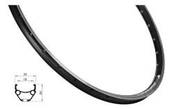 Force Ráfek CLASSIC 559x19, 32děr, černý Force Ráfek CLASSIC 559x19, 32děr, černý