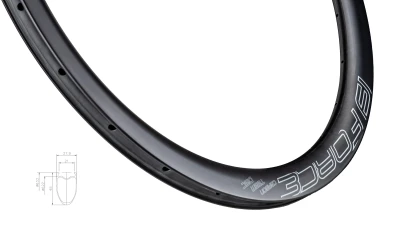 Force Ráfek siln.plášť. KARBON DISC 45mm Z, 24 děr