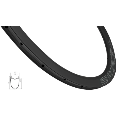 Force Ráfek siln. plášťový KARBON DISC 40mm, 24děr Force Ráfek siln. plášťový KARBON DISC 40mm, 24děr