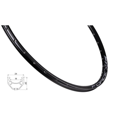 Force Ráfek XC BASIC DISC 622x19 36děr, černý Force Ráfek XC BASIC DISC 622x19 36děr, černý