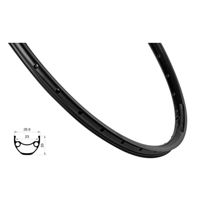 Force Ráfek XC DISC 622x23, 32děr, černý Force Ráfek XC DISC 622x23, 32děr, černý