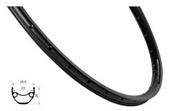 Force Ráfek XC DISC 622x23, 36děr, černý Force Ráfek XC DISC 622x23, 36děr, černý