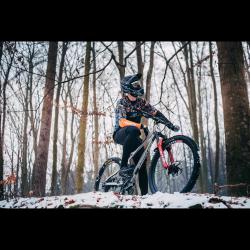 Force RECKLESS černo-oranžový mtb dres - dl. rukáv
