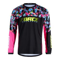 Force RECKLESS černo-růžovo-fluo mtb dres - dl. rukáv Force RECKLESS černo-růžovo-fluo mtb dres - dl. rukáv