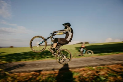 Force RECKLESS černo-žluto-šedý mtb dres - dl. rukáv