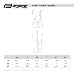Force REFLEX LINE LADY černé dámské cyklokalhoty bez vložky POUZE XXL (VÝPRODEJ)