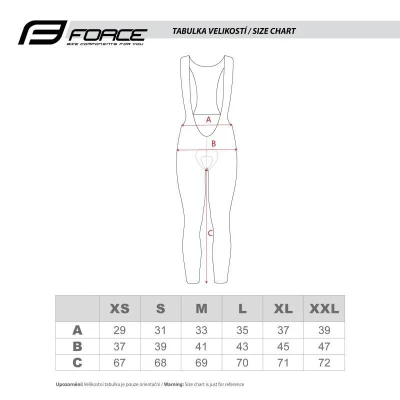 Force REFLEX LINE LADY černé dámské cyklokalhoty s vložkou POUZE M (VÝPRODEJ)