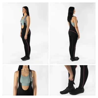 Force REFLEX LINE LADY černo-růžové dámské cyklokalhoty s vložkou POUZE M (VÝPRODEJ)