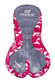 Force REFLEX LINE LADY černo-růžové dámské cyklokalhoty s vložkou POUZE XS (VÝPRODEJ)