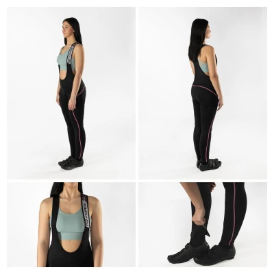 Force REFLEX LINE LADY černo-růžové dámské cyklokalhoty s vložkou POUZE XS (VÝPRODEJ)