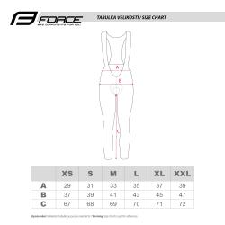 Force REFLEX LINE LADY černé dámské cyklokalhoty s vložkou