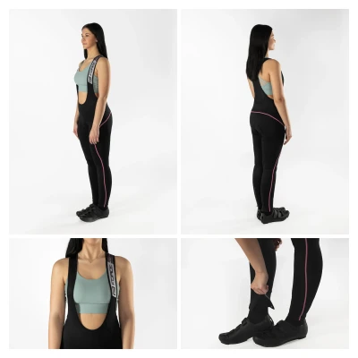 Force REFLEX LINE LADY černo-růžové dámské cyklokalhoty s vložkou