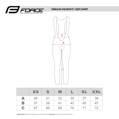 Force REFLEX LINE LADY černé dámské cyklokalhoty s vložkou
