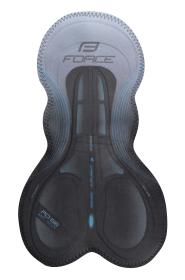 Force REFLEX LINE černé cyklokalhoty se šráky a vložkou