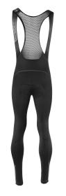 Force REFLEX LINE čierne cyklistické nohavice s náprsenkou a vložkou