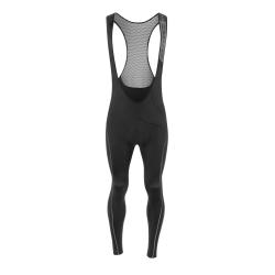 Force REFLEX LINE čierne cyklistické nohavice s náprsenkou a vložkou