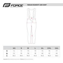 Force REFLEX LINE černé pánské cyklokalhoty se šráky bez vložky