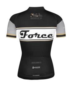 Force RETRO UNI černo-zlatý dres - kr. rukáv POUZE L (VÝPRODEJ)