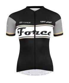 Force RETRO UNI čierno-zlatý dres - kr. rukáv Force RETRO UNI čierno-zlatý dres - kr. rukáv