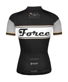 Force RETRO UNI černo-zlatý dres - kr. rukáv