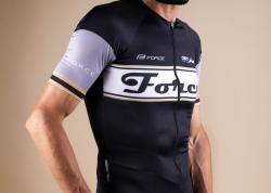 Force RETRO UNI černo-zlatý dres - kr. rukáv
