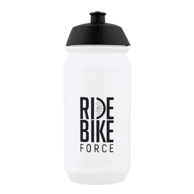 FORCE RIDE BIKE 0,5 l transparentní-černá láhev na kolo