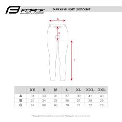 Force RIDGE černo-modré pánské cyklokalhoty - s vložkou