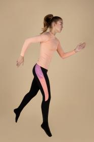 Force RIDGE LADY čierno-marhuľové dámske cyklokalhoty - bez vložky