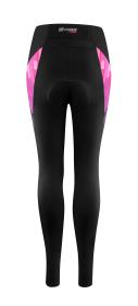 Force RIDGE LADY černo-růžové dámské cyklokalhoty - s vložkou