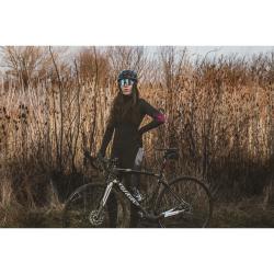 Force RIDGE LADY černo-šedé dámské cyklokalhoty - s vložkou