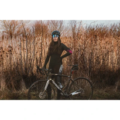 Force RIDGE LADY černo-šedé dámské cyklokalhoty - s vložkou
