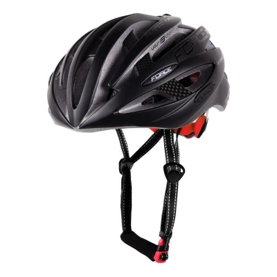 Force ROAD černá cyklistická přilba POUZE černá mat/lesk S - M (VÝPRODEJ)