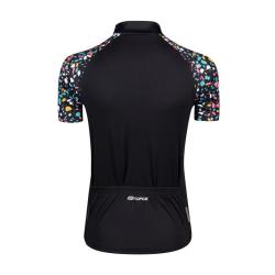 Force ROCK LADY černý dámský cyklistický dres -kr. rukáv POUZE S (VÝPRODEJ)