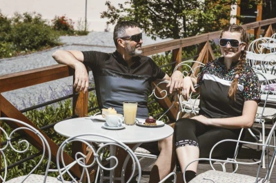 Force ROCK LADY černý dámský cyklistický dres -kr. rukáv POUZE S (VÝPRODEJ)